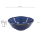 Preview: TDS, Ramen Bowl, Deep Blue, Ø 21 x 7.8 cm, 1000ml - Item No. 34064