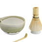 Preview: TDS, Matcha Schale Geschenkset, 4-tlg., 14,5 x 6,5 cm, Sasa Green, Art.-Nr. 34079
