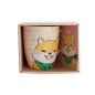 Preview: TDS, Kawaii Tasse in Geschenkbox, Shiba, Rosa, 340ml, Ø 8,5x10,2cm , Item No. 34120
