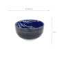 Preview: TDS, Tayo Bowl, Hokusai Fuji, White/Blue, Ø 12.6 x 7 cm - Item No. 34159
