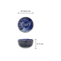 Preview: Tayo Bowl Hokusai Fuji White, Blue, Porcelain, 350 ml, Item No. 34159