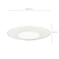 Preview: TDS, Plate, Kosai White, Ø 16.5 x 2.2 cm, Item No. 34229