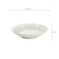 Preview: TDS, Deep Plate, Yuki Kobiki, White, Ø 23 x 5 cm, Item No. 34244