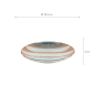 Preview: TDS, Suisho Plate, Aka-cha, Ø 19.5x3cm, Brown, Item No. 34249