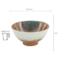 Preview: TDS, Suisho-Schale mit Rand, Aka-cha, Ø 16 x 8 cm 600 ml, Braun, Art.-Nr. 34253