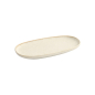Preview: Ovaler Teller Umizuna Beige, Porzellan, 24 × 16 × 2 cm, Art.-Nr. 34288