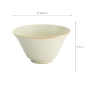 Preview: TDS, Schale, Umizuna, Beige, Ø 16,8x9,3cm - Art Nr. 34291