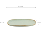 Preview: TDS, Plate, Minto Green, 24x16x2cm, Item No. 34295