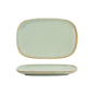 Preview: Oval Plate Minto Green, Porcelain, 24 &times; 16 &times; 2 cm