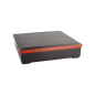 Preview: Bento Box Red, Black, ABS Lacquerware, 25.5 × 25.5 cm, Item No. 4193