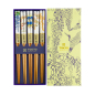 Preview: TDS, 5 Pair Chopstick Set, Floral Patterns, 22,5 cm, Item No. 4235