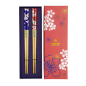 Preview: TDS, Chopstick Set, Red & Blue Flower, 2 pair, 22,5 cm, Item No. 4236