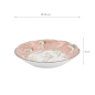 Preview: TDS, Plate, Crane, Pink, Ø 22x4cm, Item No. 617355