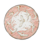 Preview: TDS, Plate, Crane, Pink, Ø 22x4cm, Item No. 617355
