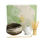Preview: TDS, Matcha Bowl Giftset , 4-piece set, 11.5 x 7.5 cm, Shiro Hake, Item No. 617430