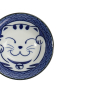 Preview: TDS, Sauce Bowl, Kawaii Lucky Cat Neko, Seikaiha-Neko Blue, Ø 11.5 x 4 cm - Item No. 617645