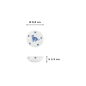 Preview: Sauce Bowl Kawaii Hananeko Cat Blue, Porcelain, Ø 9.8 cm, Item No. 618024