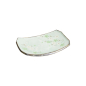 Preview: Sushi Plate Green Cosmos, Stoneware, 22 × 15 × 2.5 cm, Item No. 7805