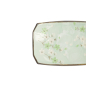 Preview: Sushi Plate Green Cosmos, Stoneware, 22 × 15 × 2.5 cm, Item No. 7805
