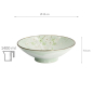 Preview: TDS, Bowl, Green Cosmos, Ø 24x8cm 1400ml, Item No. 7809