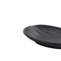 Preview: Rechteckiger Teller Zen Schwarz, Melamin, 18,4 × 11,4 × 2,8 cm, Art.-Nr. 8021