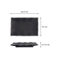 Preview: Serving Platter Zen Black, Melamine, 22.5 × 15 × 2.3 cm, Item No. 8554