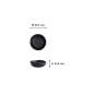 Preview: Sauce Bowl Black, Melamine, 90 ml, Item No. 8563