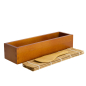 Preview: TDS, Sushi Form für Oshizushi mit Bambusmatte und Reis-Spatel, Kitchenware, 26,5 x 6,5 x 7,8 cm, Holz, Art.-Nr.: 8887