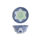 Preview: Reisschale Lily Flower Oriental HB Mixed Bowls Blau, Porzellan, 550 ml