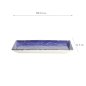 Preview: TDS, Teller, Seigaiha, Blau, 23x11.5cm, Art.-Nr. 14159