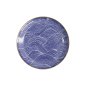 Preview: Plate Seigaiha Blue, Brown, Porcelain, Ø 21.5 cm, Item No. 14209
