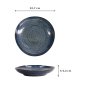 Preview: Plate Cobalt Blue, Porcelain, 22.7 × 4.4 cm, Item No. 14520
