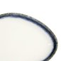 Preview: Ovale Servierplatte Tajimi Grau/Weiß, Steinzeug, 26,7 × 19 × 3 cm, Art.-Nr. 14736