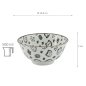 Preview: TDS, Schale, Kawaii Glückskatze (Lucky Cat), Neko, Schwarz, Ø 14,8 x 7 cm 500 ml - Art Nr. 15426