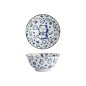 Preview: Rice Bowl Kawaii Lucky Cat Neko Blue, Porcelain, 500 ml
