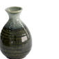Preview: TDS, Sake Flasche, Weiß/Grün, Ø  8x12,5 cm, 300 ml, Art.-Nr. 15845