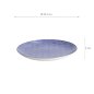Preview: TDS, Plate, Nippon Blue, Dots, Ø 25.7 x 3 cm - Item No. 16025