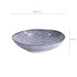 Preview: TDS, Pasta-Teller, Nippon Blue, Waves, Ø 21 x 5,2 cm - Art Nr. 16027