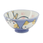 Preview: TDS, Rice Bowl, Kawaii Cat Neko, Blue, Ø 10.5 x 5 cm 200 ml - Item No. 16295