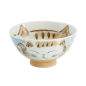 Preview: TDS, Rice Bowl, Fuku Cat Neko, Kawaii, Blue Ø 11.5x6.2 cm, 300ml - Item No: 16298