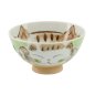 Preview: TDS, Rice Bowl, Fuku Cat Neko, Kawaii, Green Ø 11.5x6.2 cm, 300ml - Item No: 16300