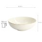 Preview: TDS, Bowl, Nippon White, Lines, Ø 19 x 5.5 cm - Item No. 16427