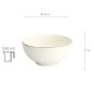 Preview: TDS, Bowl, Nippon White, Lines, Ø 15 x 7 cm 550 ml- Item No. 16451