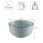 Preview: TDS, Schalen Set, 4-tlg., Green Cosmos, Ø 13x7cm 550ml, Art.-Nr. 22019
