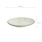 Preview: TDS, Plate, Green Cosmos, Ø 22.5x3cm, Item No. 16509