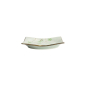 Preview: Square Plate Green Cosmos, Stoneware, 17.5 × 17.5 × 2.2 cm, Item No. 16511