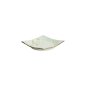 Preview: Square Plate Green Cosmos, Stoneware, 17.5 × 17.5 × 2.2 cm, Item No. 16511
