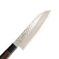 Preview: Santoku-Messer (Allzweckmesser) Sekiryu, Rostfreier Edelstahl, Gehämmert, Klinge 16,5 cm, Griff aus Holz, Art.-Nr. 16606