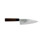 Preview: Deba Knife (fish knife) Sekiryu, Stainless steel, Hammered finish, blade 15 cm, handle in Wood