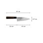 Preview: Deba Knife (fish knife) Sekiryu, Stainless steel, Hammered finish, blade 15 cm, handle in Wood, Item No. 16608